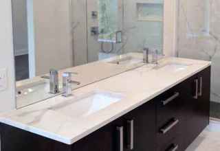 modern granite bathroom countertops