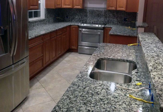 viscon white granite kitchen