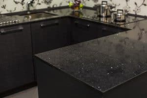 black countertops