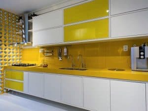 yellow countertops