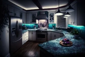 Solloreep American Kitchen With Granite Countertop Kinemacolor