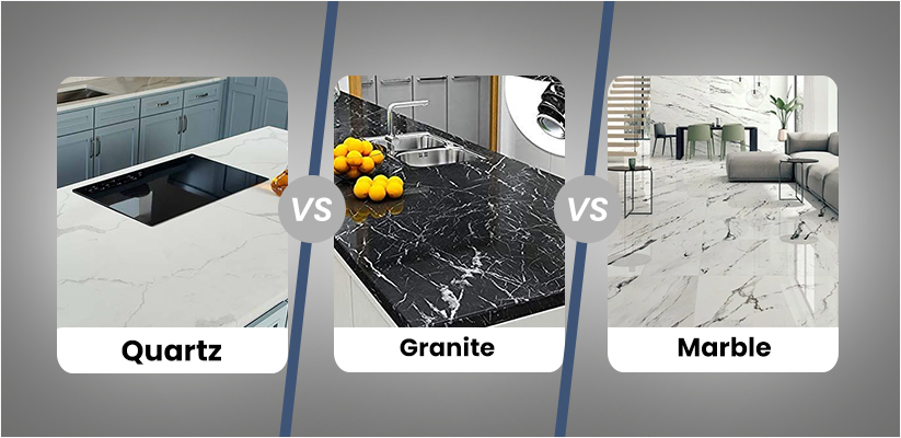 Material Comparison: Marble Vs Granite Vs Quartz Countertops