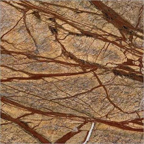 Brown marble texture with intricate white veins.