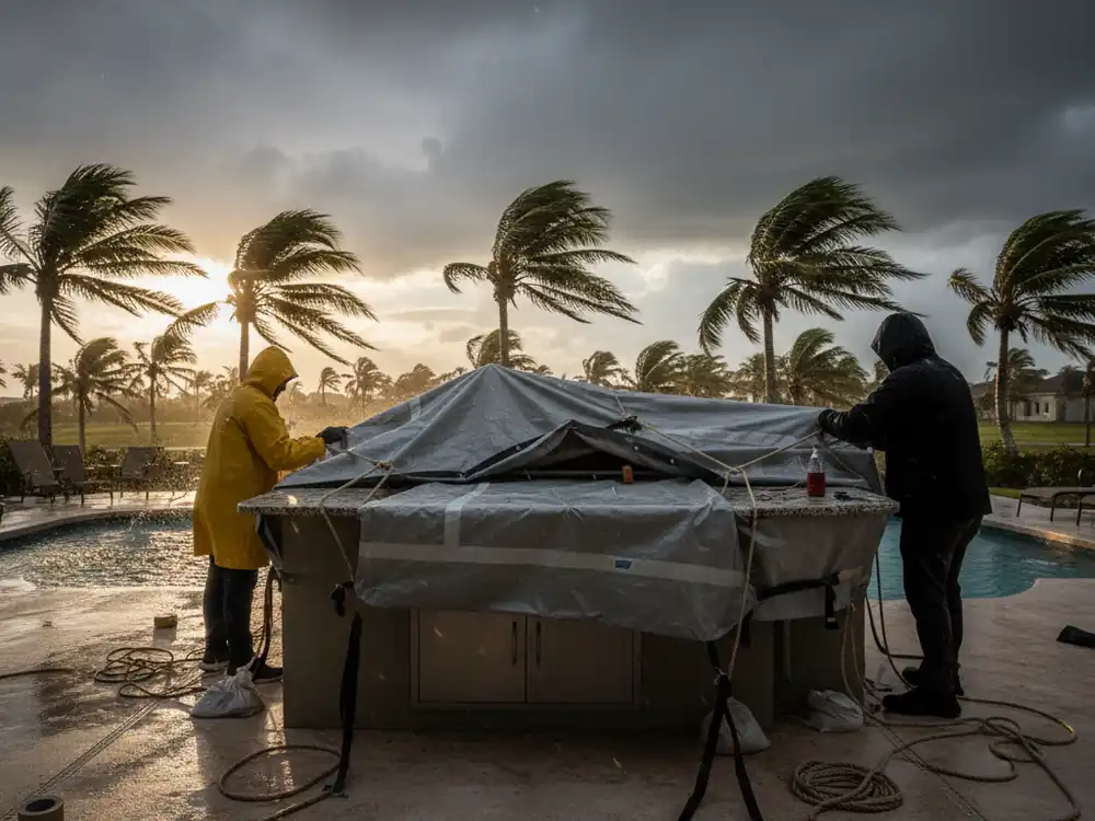 Hurricane Season Countertop Prep: How Florida Homeowners Should Protect Granite, Quartz, and Outdoor Slabs Before, During, and After the Storm
