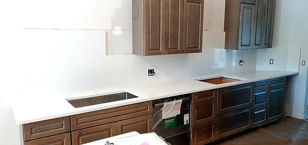 Calacatta Stone countertop kitchen — Edstone Orlando installation
